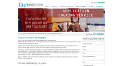 Desktop Screenshot of da-solicitors.com